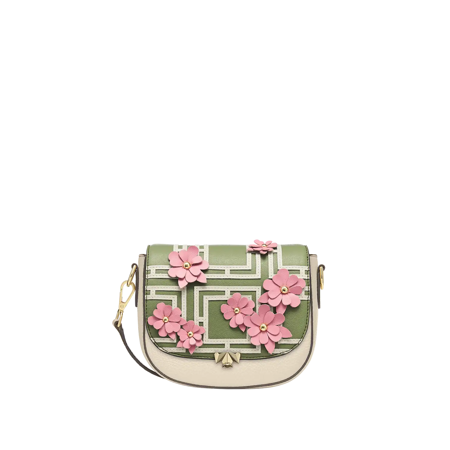 Wechselklappe - Mini Sakura Whisper - olive-rosa