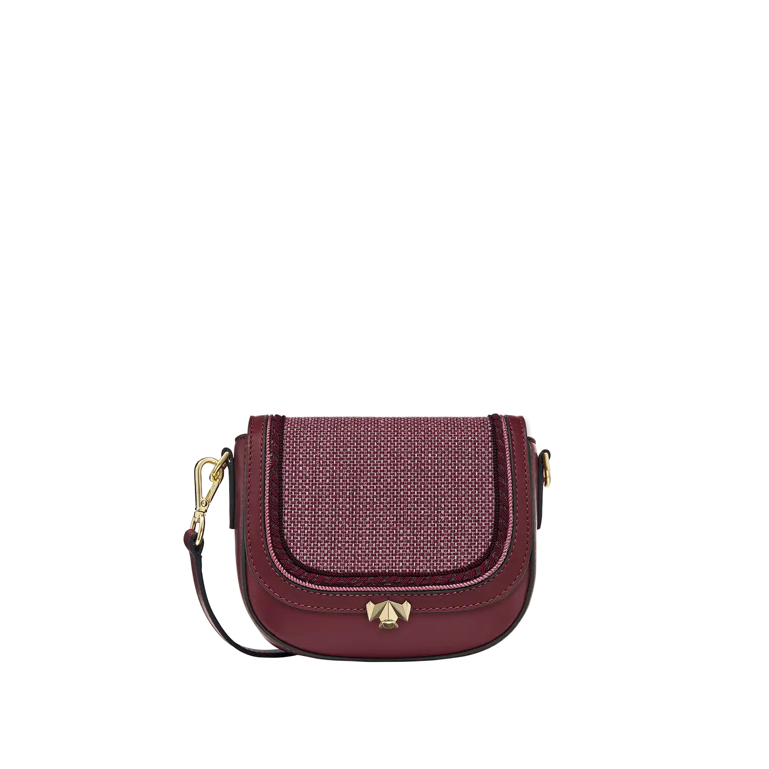 Wechselklappe - Mini Burgundy Kiss - dunkelrot