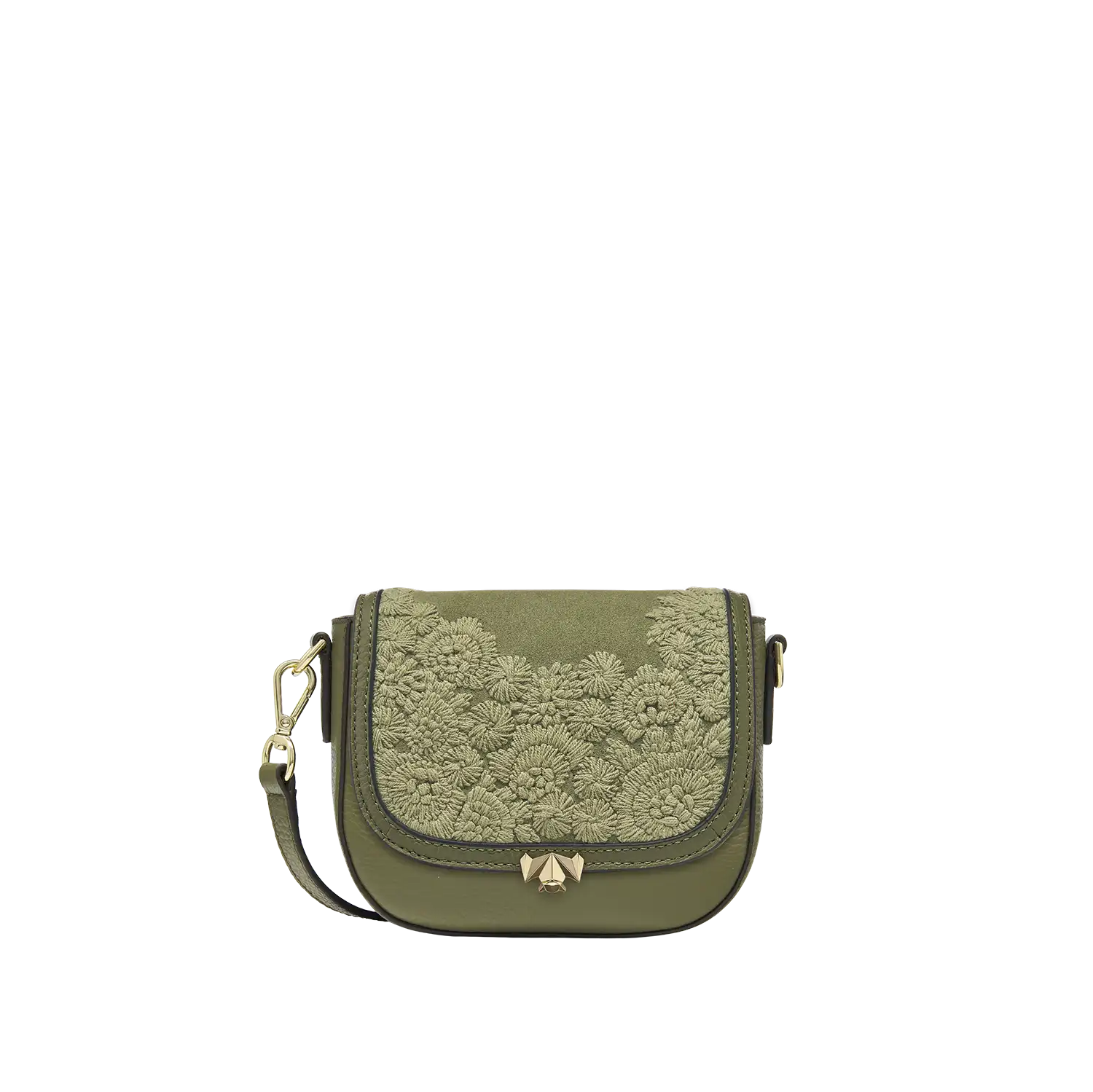 Wechselklappe -  Mini Cozy Bloom - olive