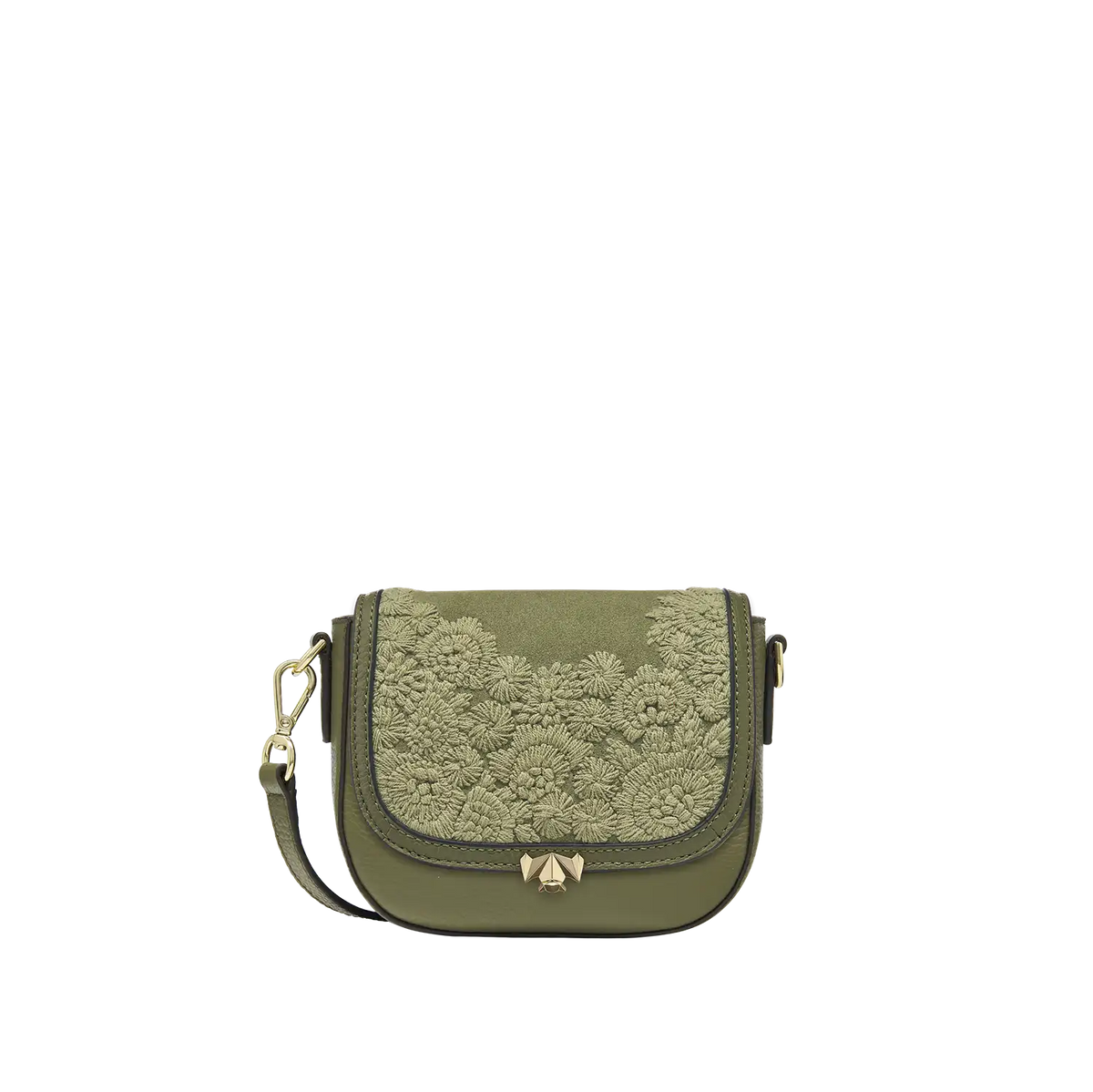 Wechselklappe -  Mini Cozy Bloom - olive