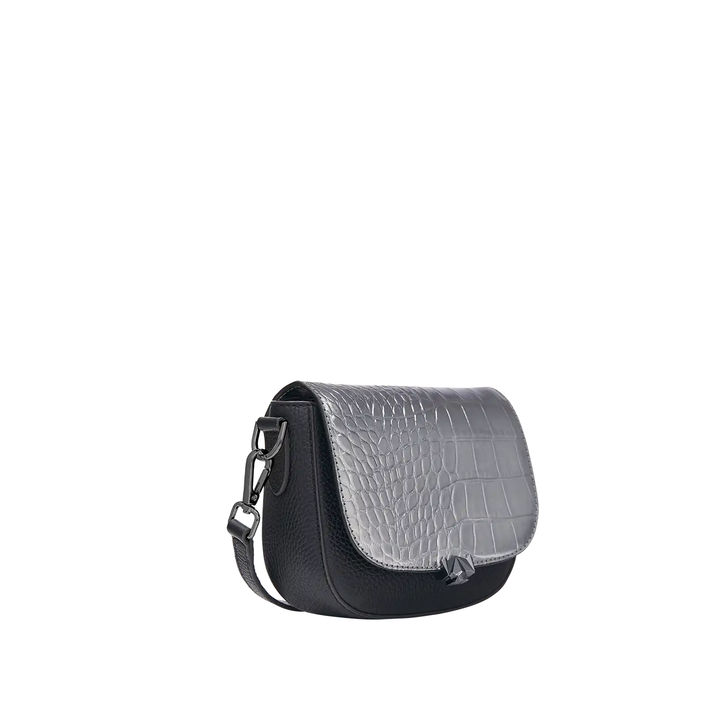 BC Wechselklappe - Mini Dazzle Croco - schwarz