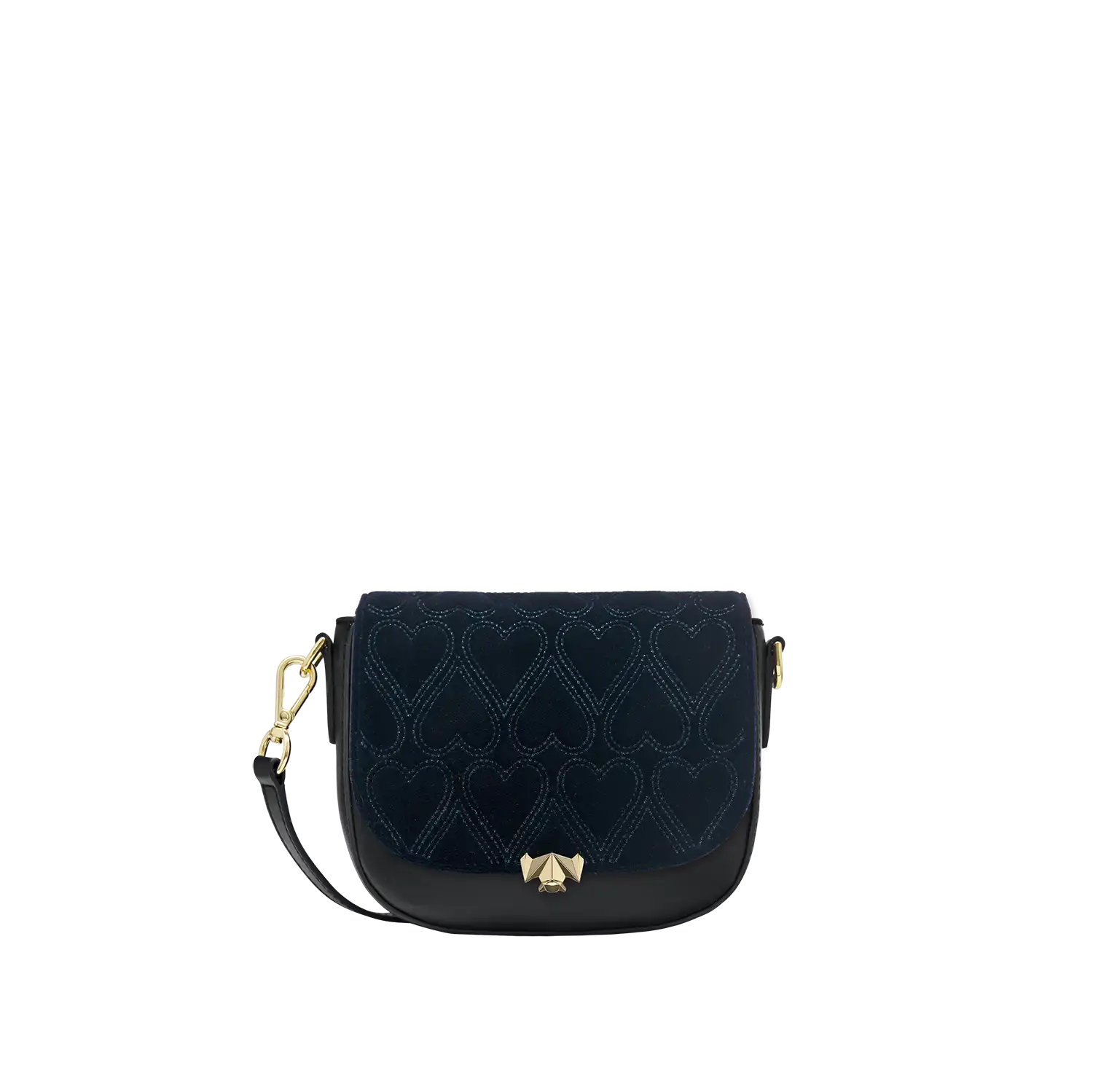 Wechselklappe - Mini Amour de Velours - dunkelblau