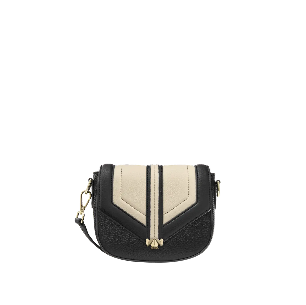 Wechselklappe - Mini Contrast Couture - schwarz-weiß