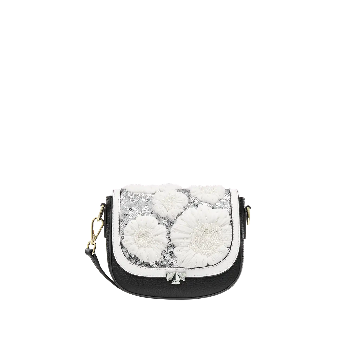 SC Wechselklappe - Mini Diamond Dust - hellgrau-silber