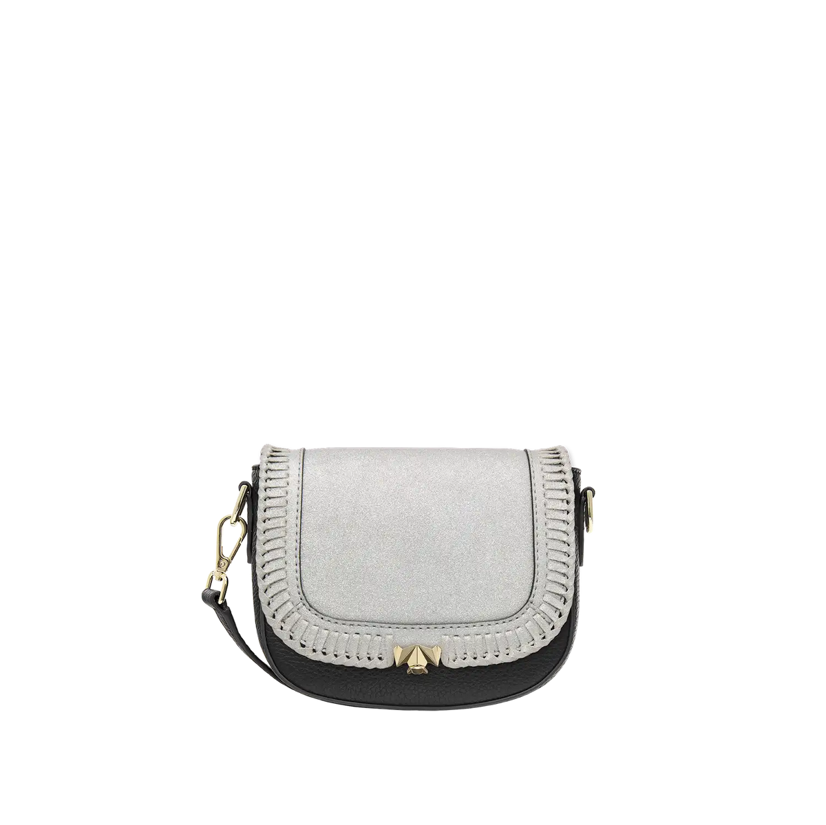 Wechselklappe - Mini Frozen Glam - silber