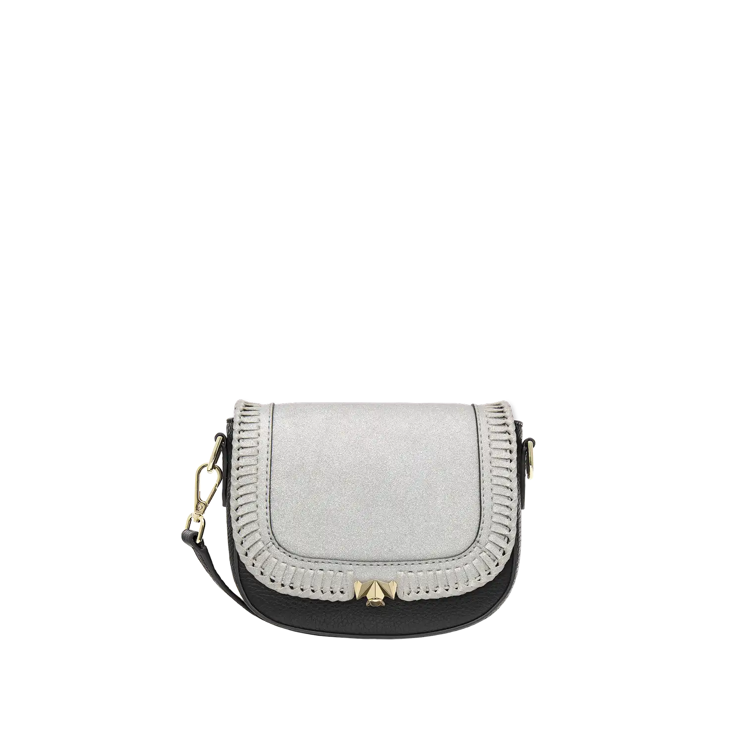 Wechselklappe - Mini Frozen Glam - silber