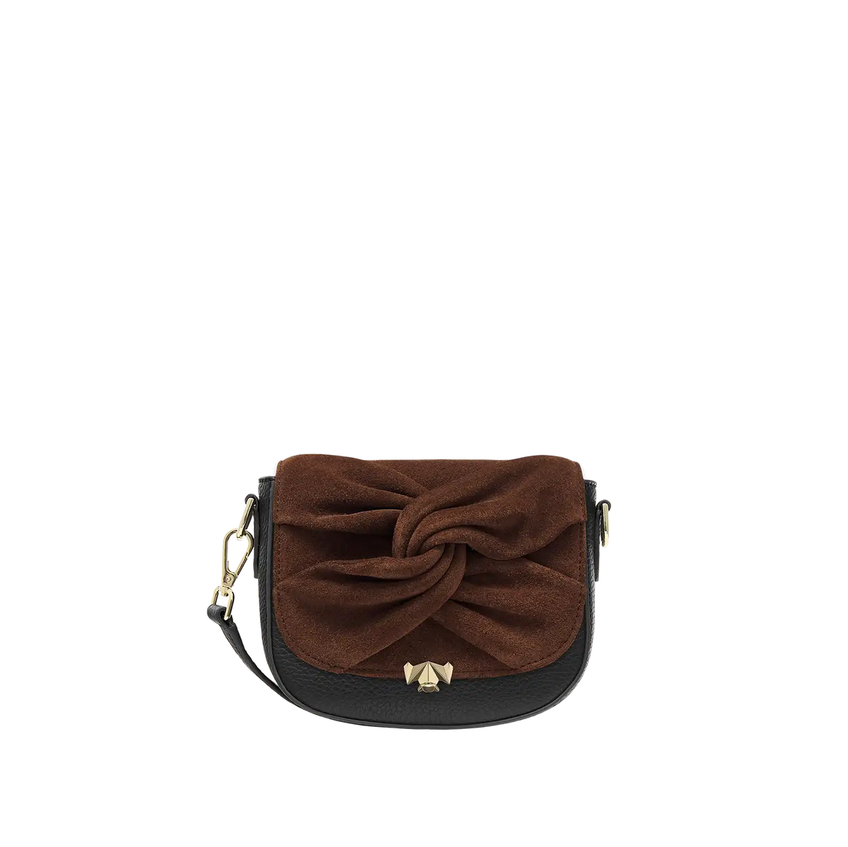 Wechselklappe -  Mini Twisted Knot - braun