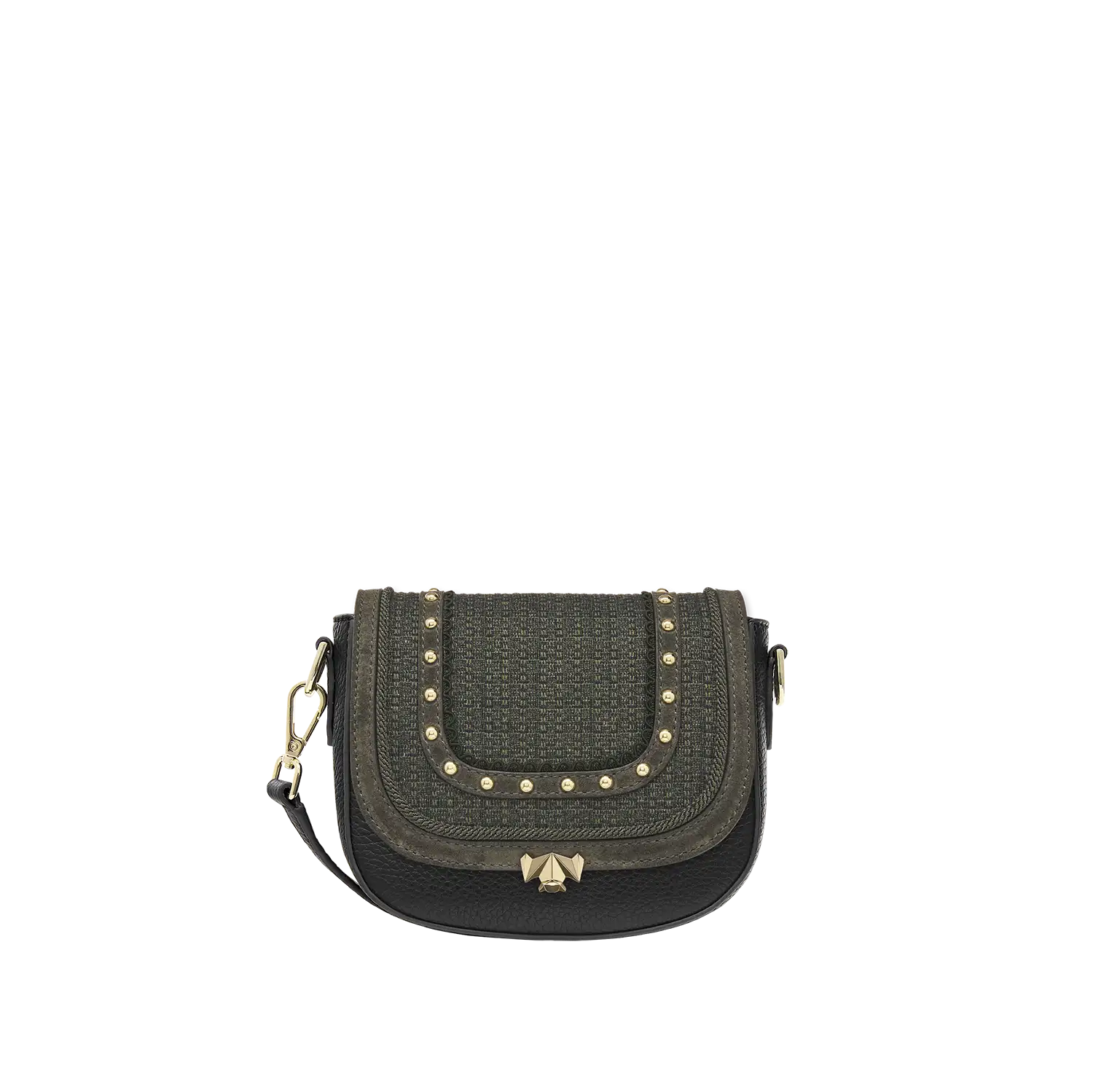 Wechselklappe - Mini Woodland Chic - grün-glitzer