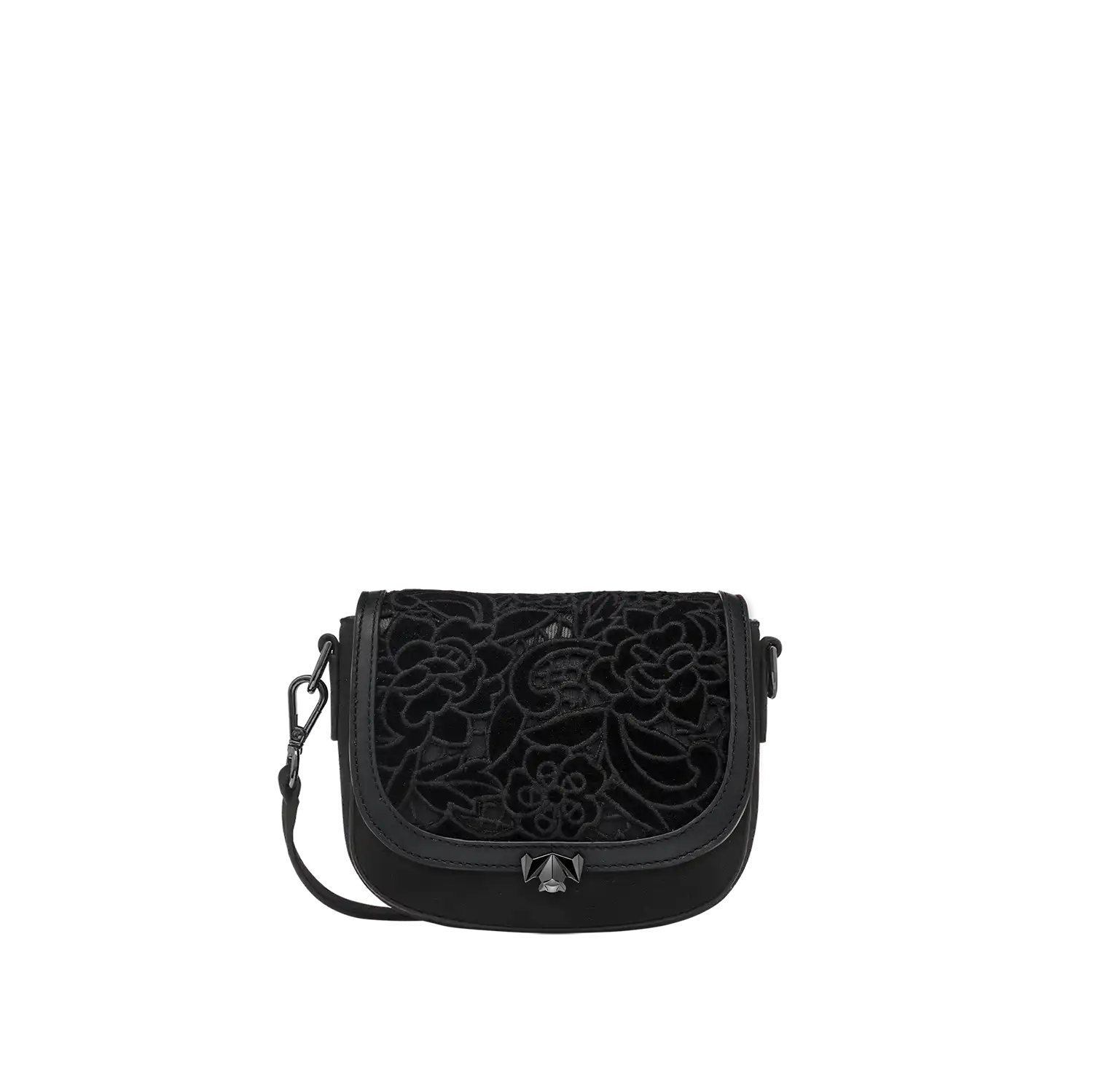 BC Wechselklappe - Mini Midnight Bloom - schwarz