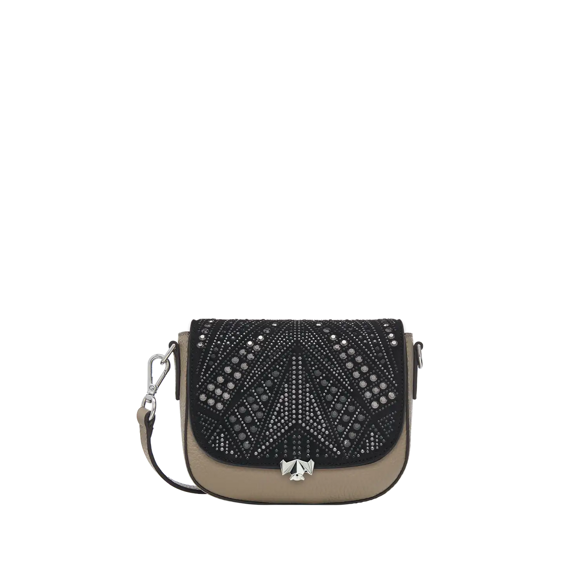 SC Wechselklappe - Mini Silver Sparkle - schwarz