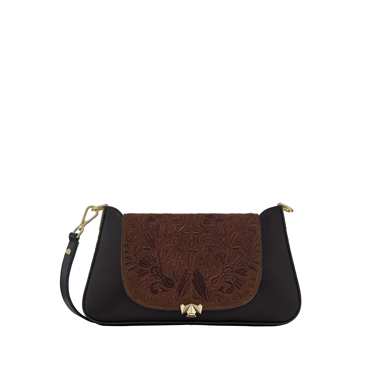 Wechselklappe - Mini Chocolate Petal - braun