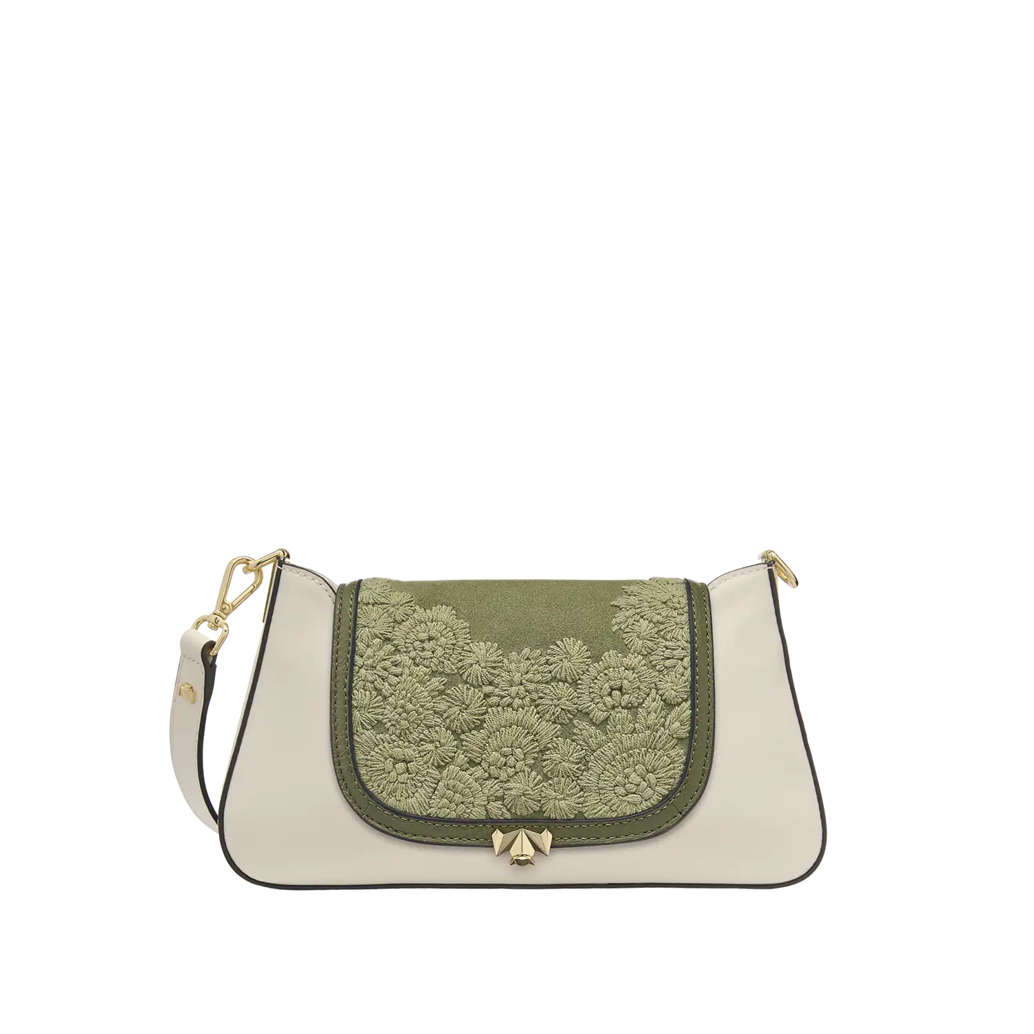 Wechselklappe -  Mini Cozy Bloom - olive