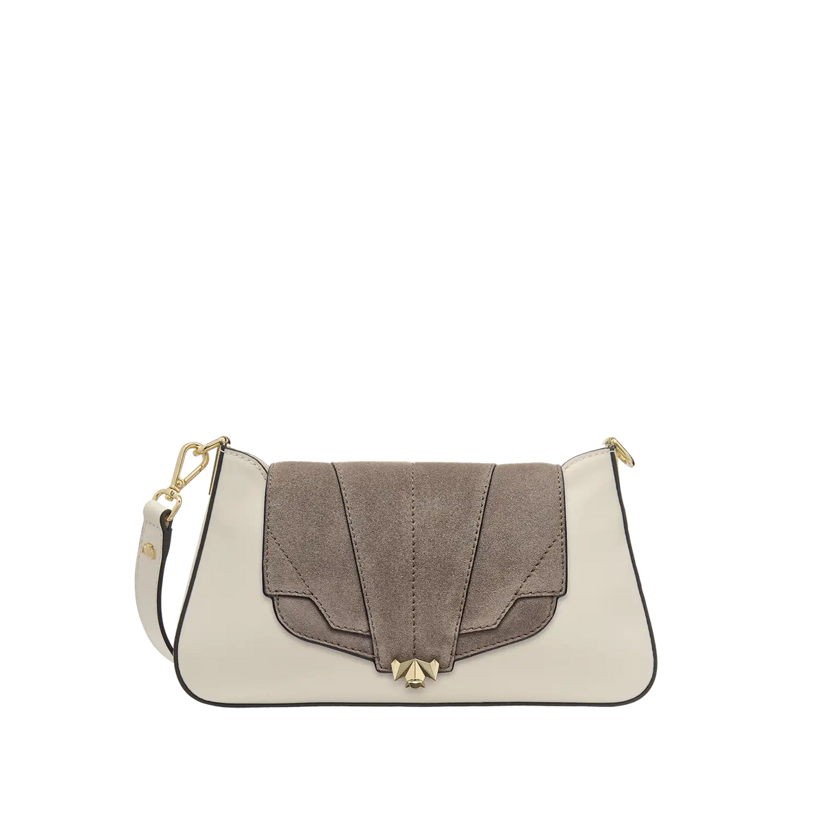 Wechselklappe - Mini Milky Solitair - taupe