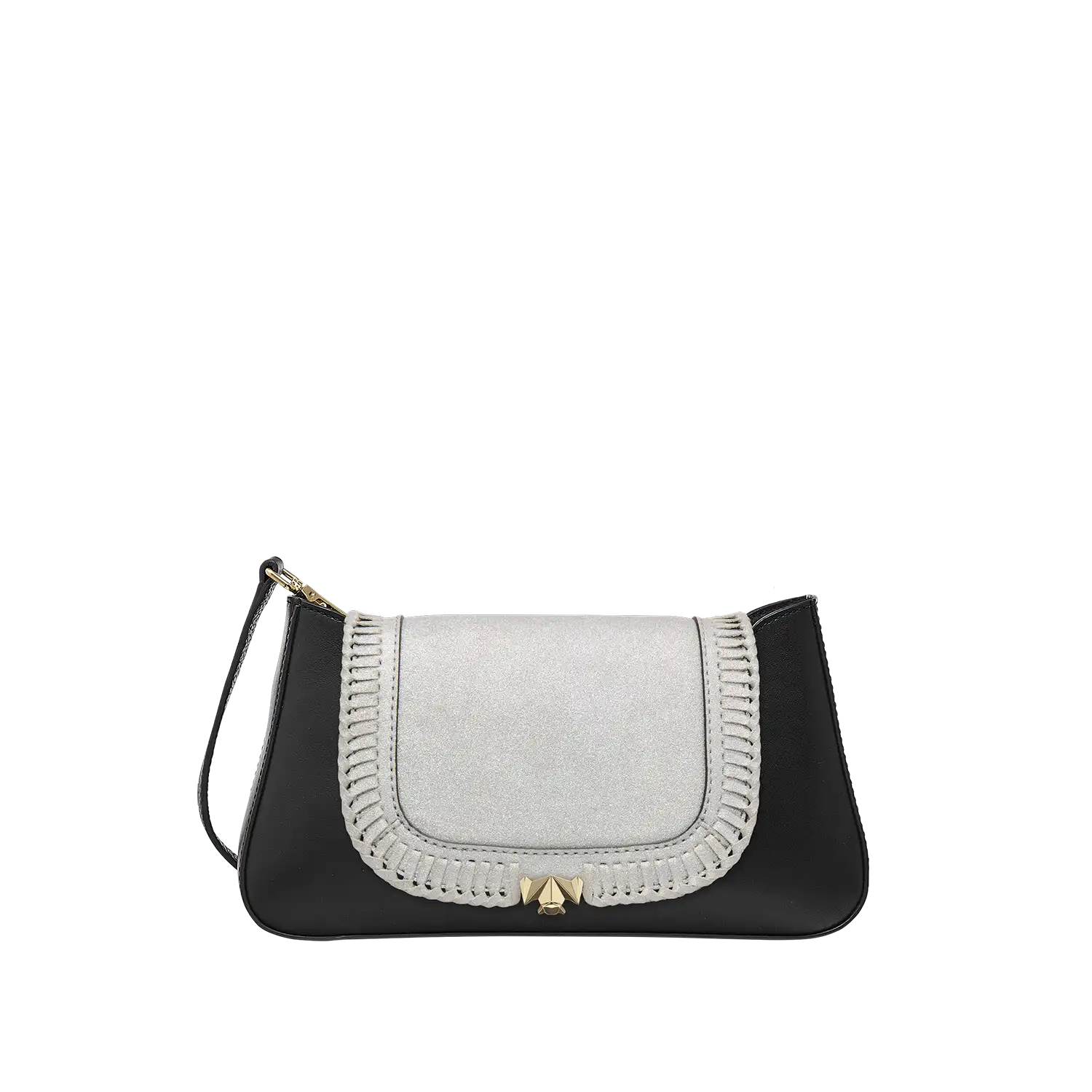 Wechselklappe - Mini Frozen Glam - silber