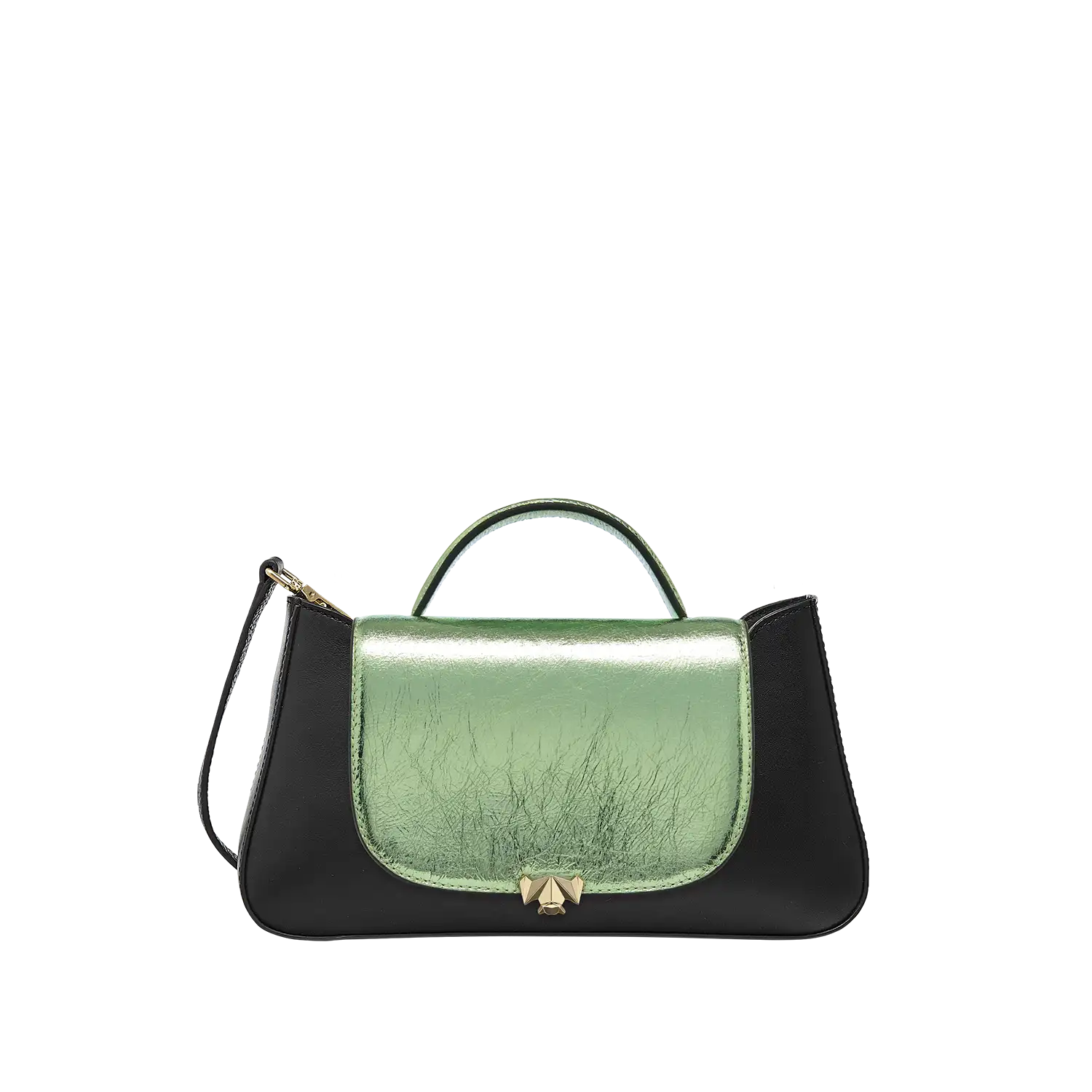 Wechselklappe - Mini Opal Breeze - grün-metallic