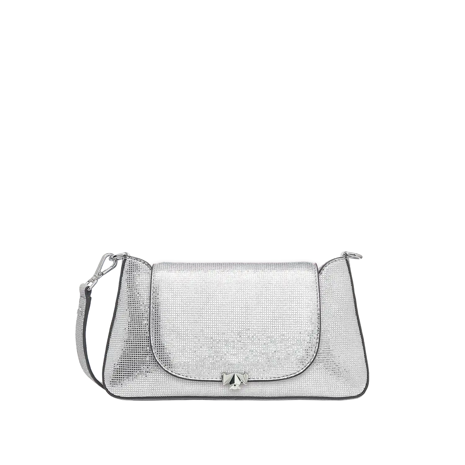 Taschenkoerper Mini Pochette - silber-glitzer