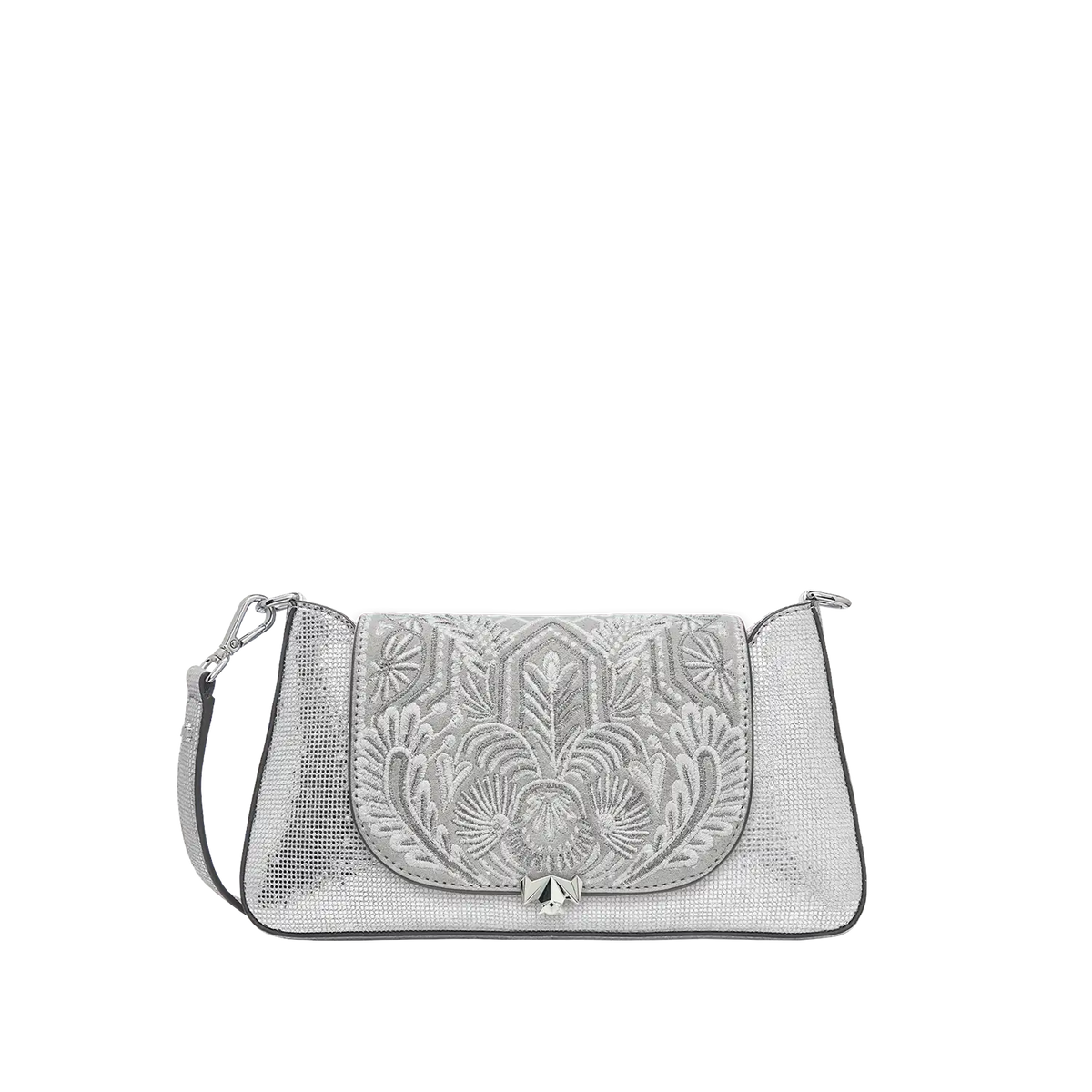 Taschenkoerper Mini Pochette - silber-glitzer