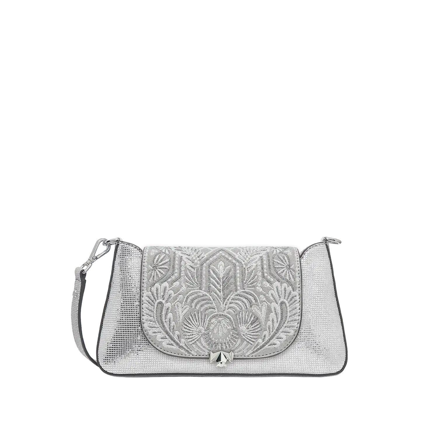 Taschenkoerper Mini Pochette - silber-glitzer