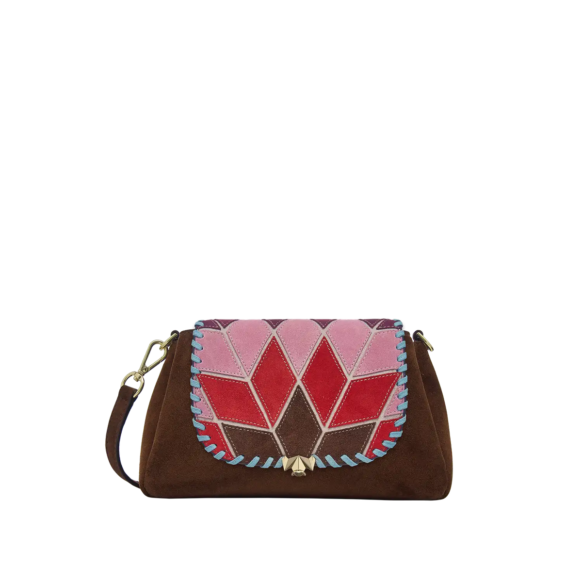 Taschenkoerper Mini Triple - braun velours