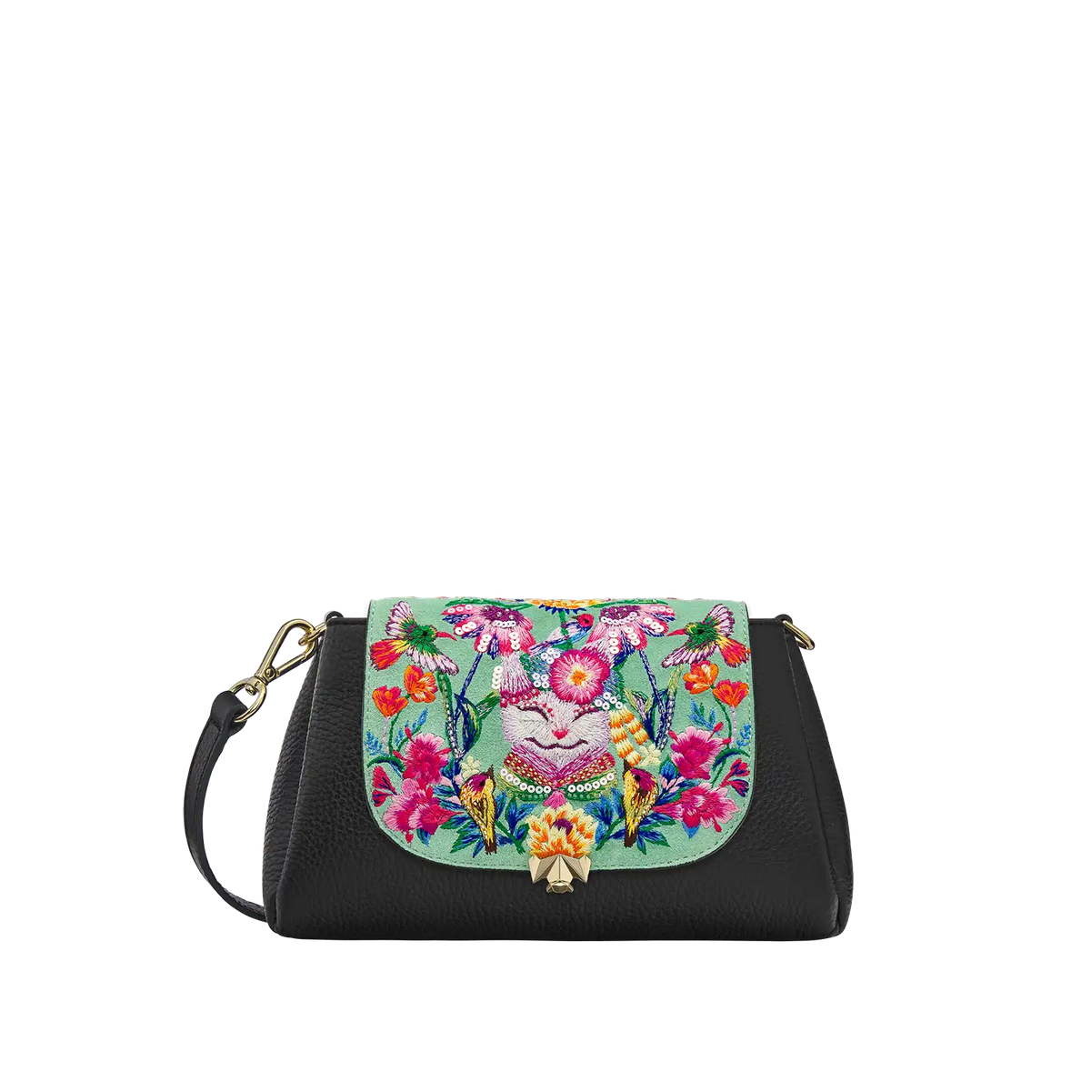 Wechselklappe - Mini Happy Cat - hellgrün