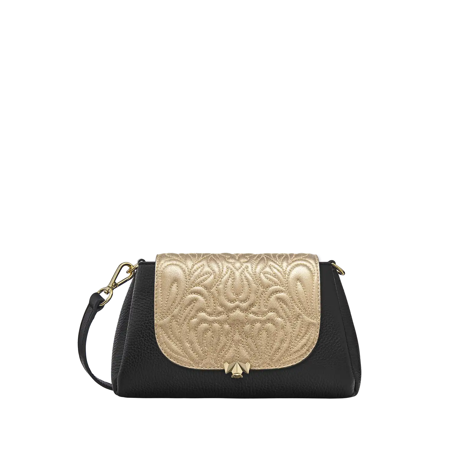 Wechselklappe - Mini Majestic Bloom - gold