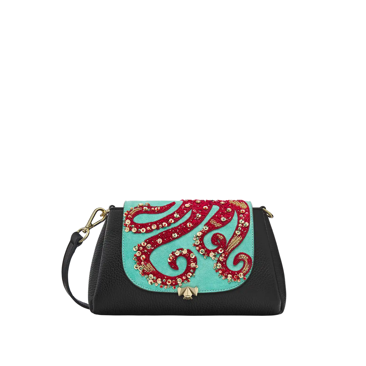 Wechselklappe - Mini OctoBussi - türkis-rot