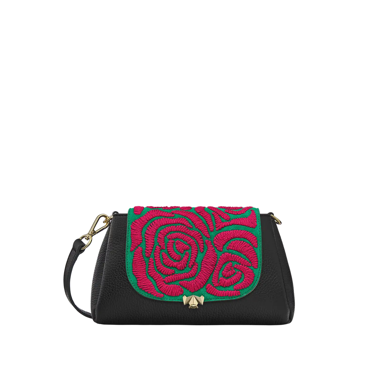 Wechselklappe - Mini Rose Bouquett - grün-pink