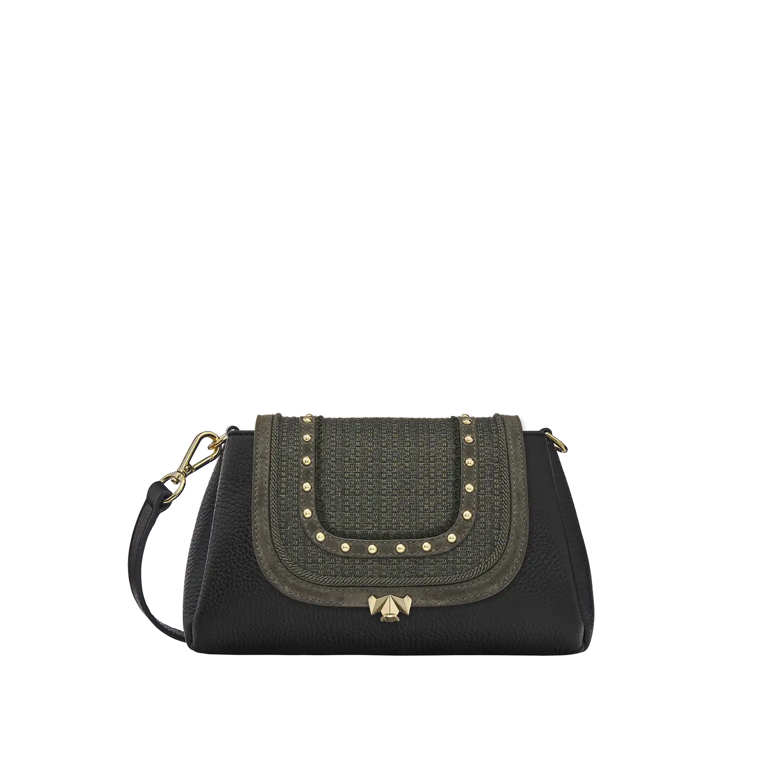 Wechselklappe - Mini Woodland Chic - grün-glitzer