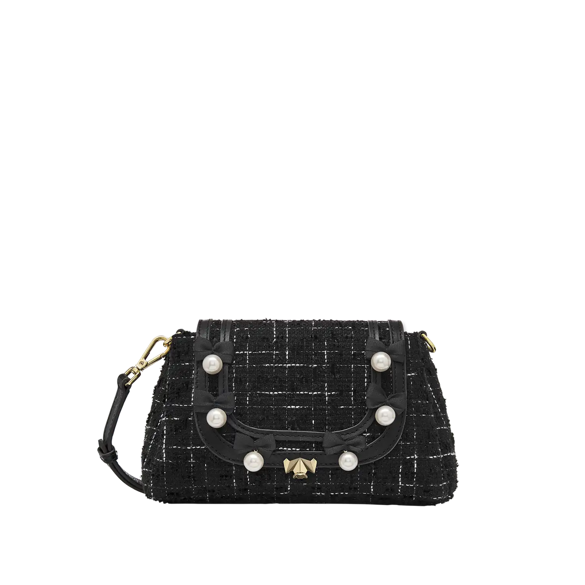 Taschenkoerper Mini Triple - Bouclé schwarz