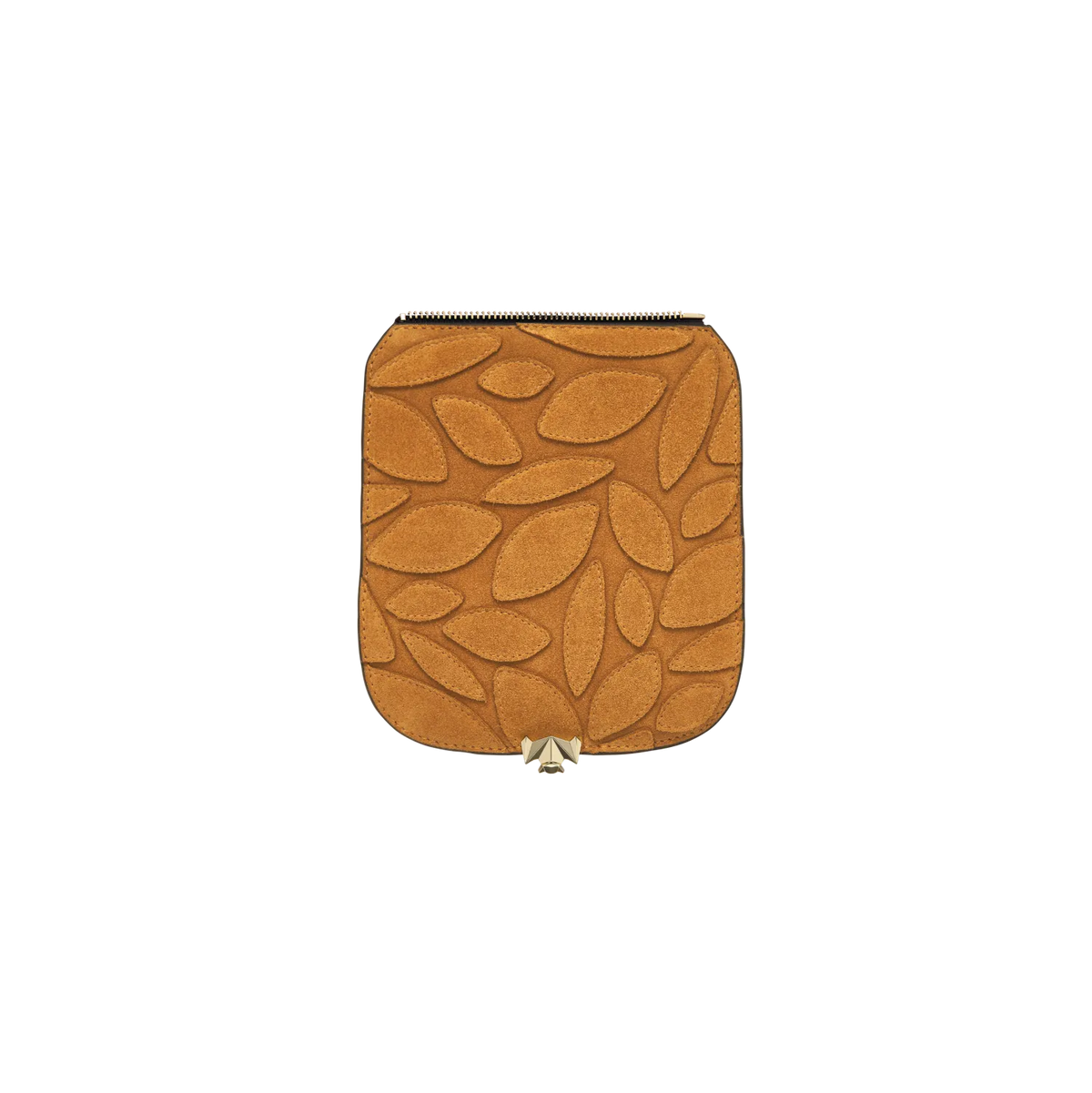 Wechselklappe - Mini Autumn Leaves - cognac