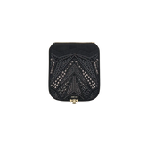 Wechselklappe - Mini Black Sparkle - schwarz