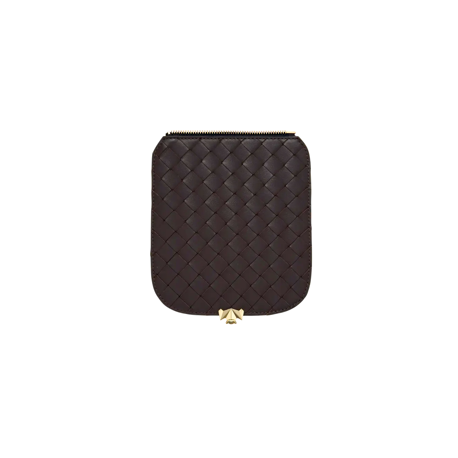 Wechselklappe - Mini Cocoa Grid - braun