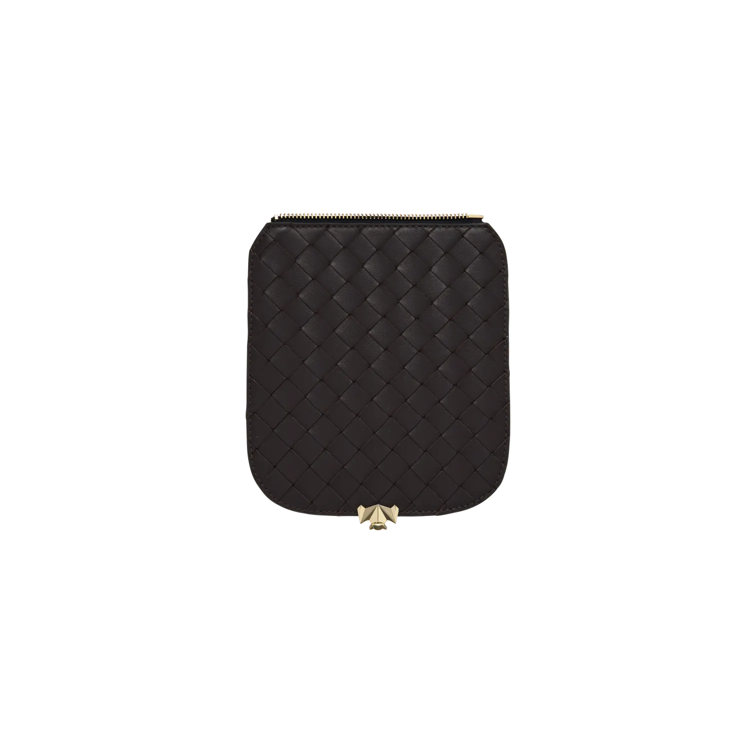 Wechselklappe - Mini Cocoa Grid - braun