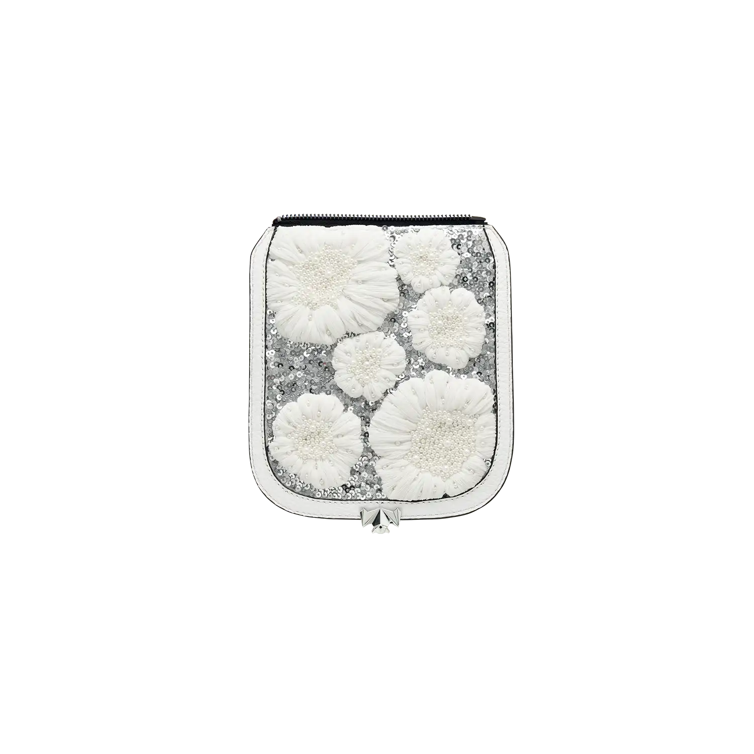 SC Wechselklappe - Mini Diamond Dust - hellgrau-silber