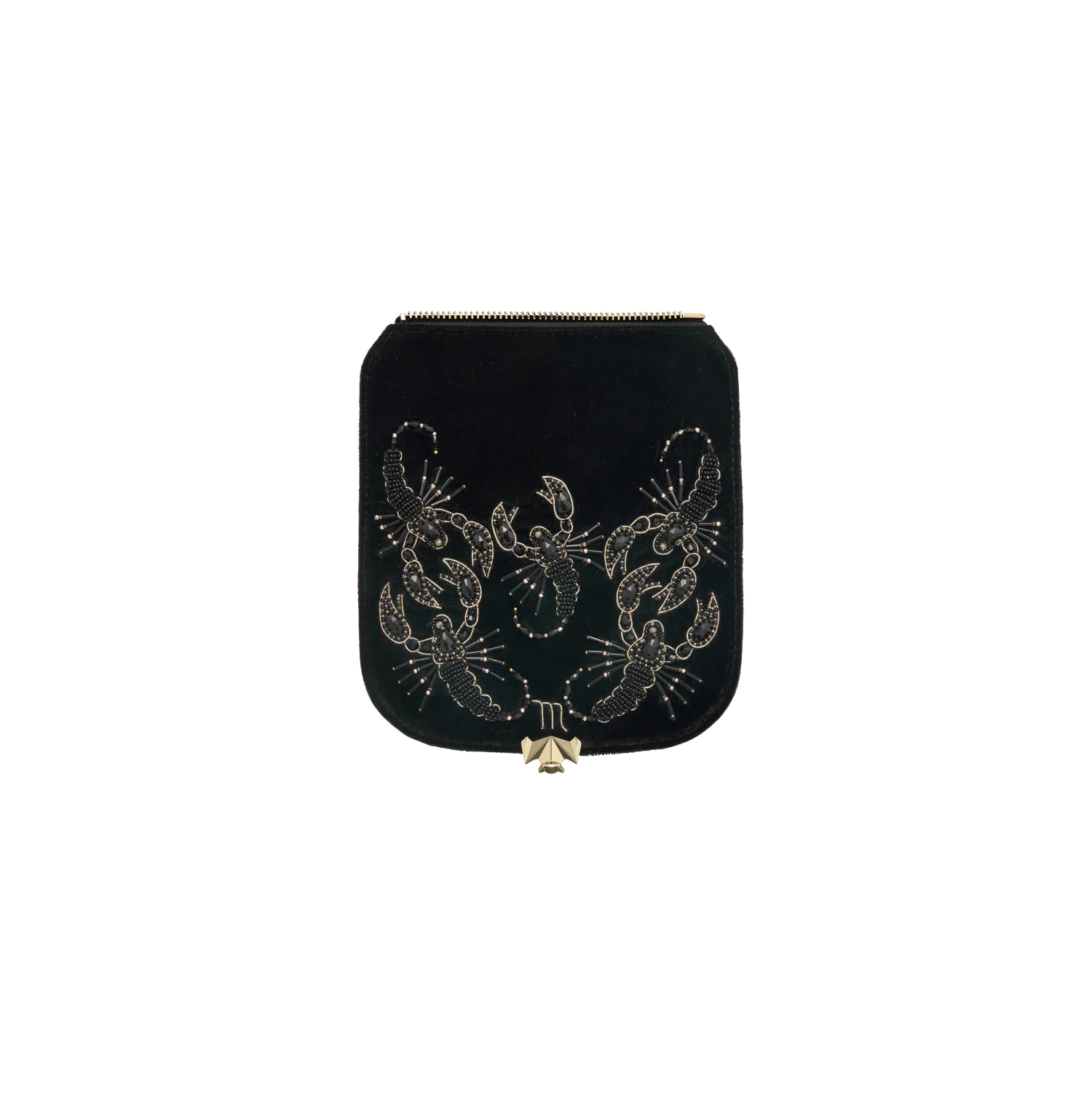 changeable flap - Mini Gilded Scorpion - black