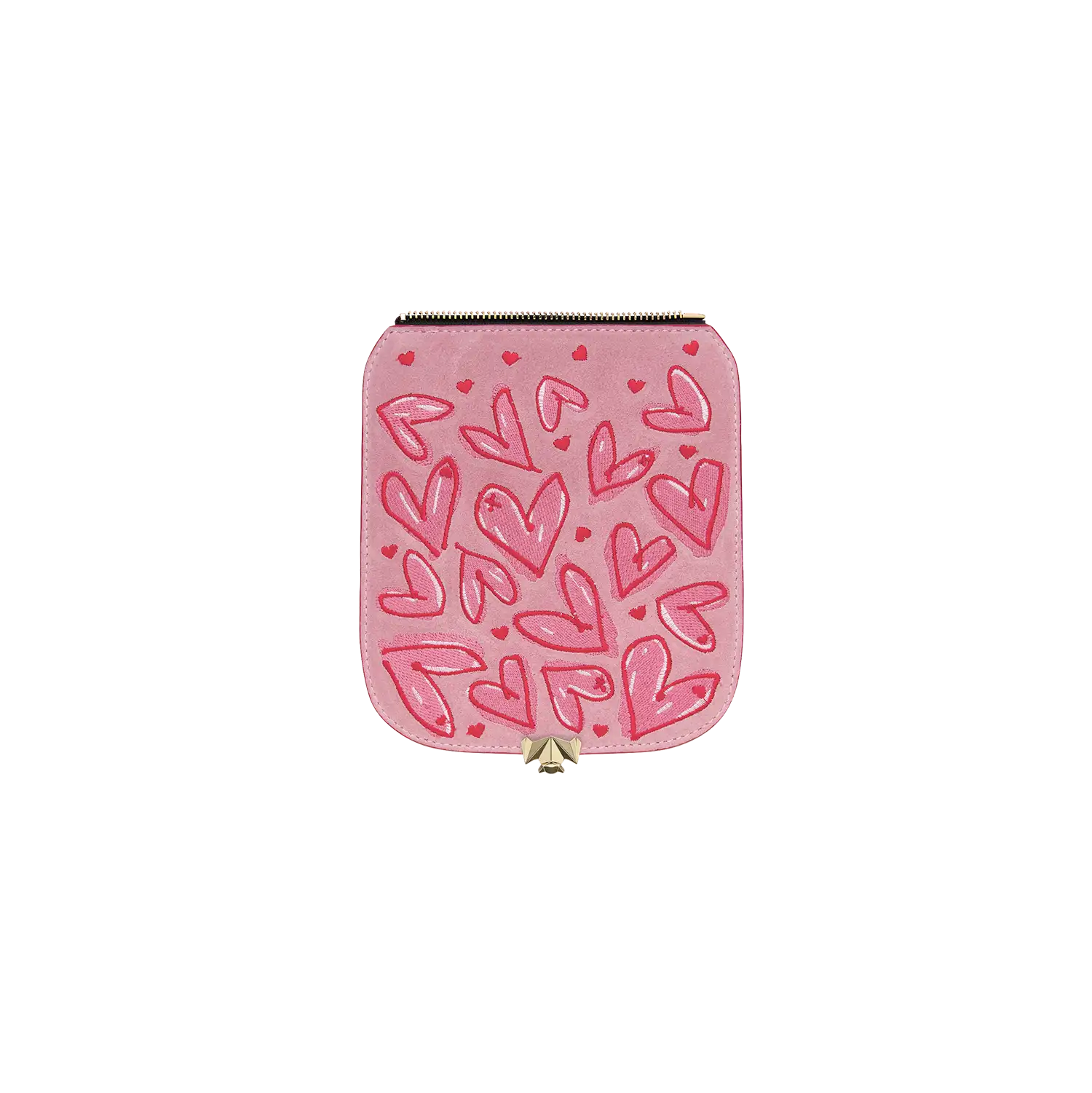 Wechselklappe - Mini Happy Hearts - rosa-rot