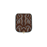 changeable flap - Mini Heritage Thread - brown-light blue