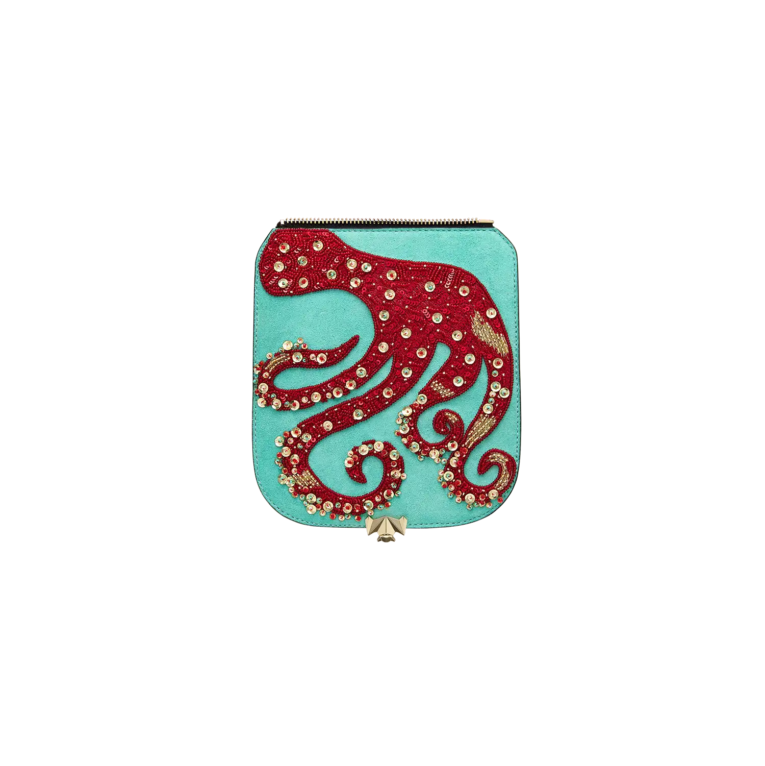 Wechselklappe - Mini OctoBussi - türkis-rot