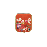 Mini Wechselklappe Oh Lala in Rosa-Orange aus Veloursleder von ZOÉ LU, Einzelansicht