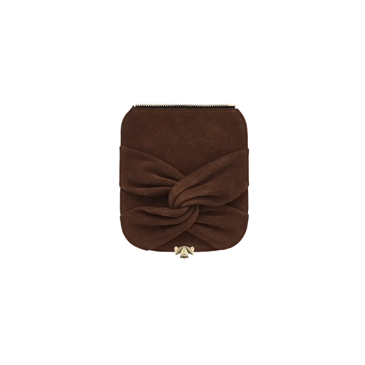 Wechselklappe -  Mini Twisted Knot - braun