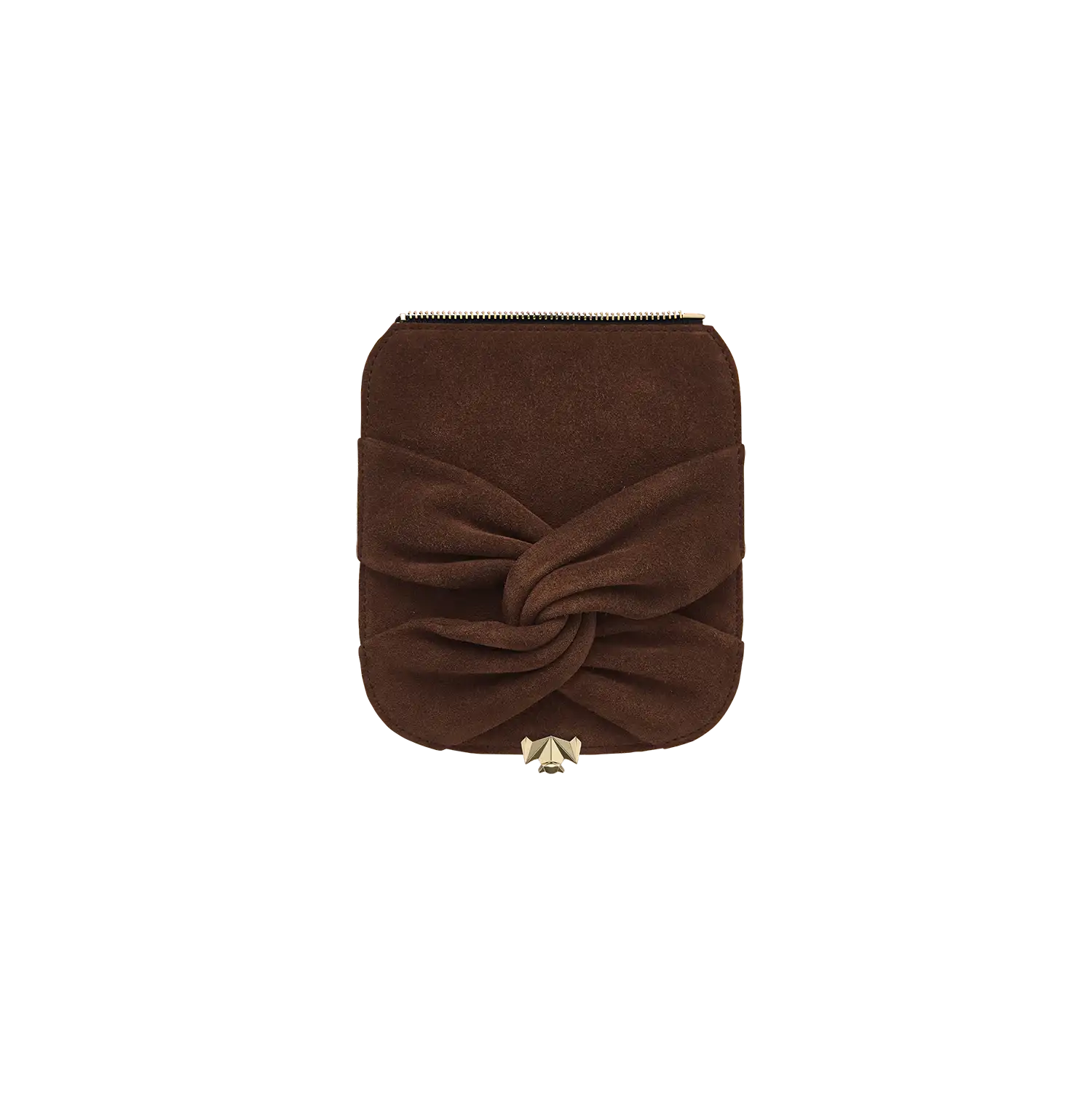 Wechselklappe -  Mini Twisted Knot - braun