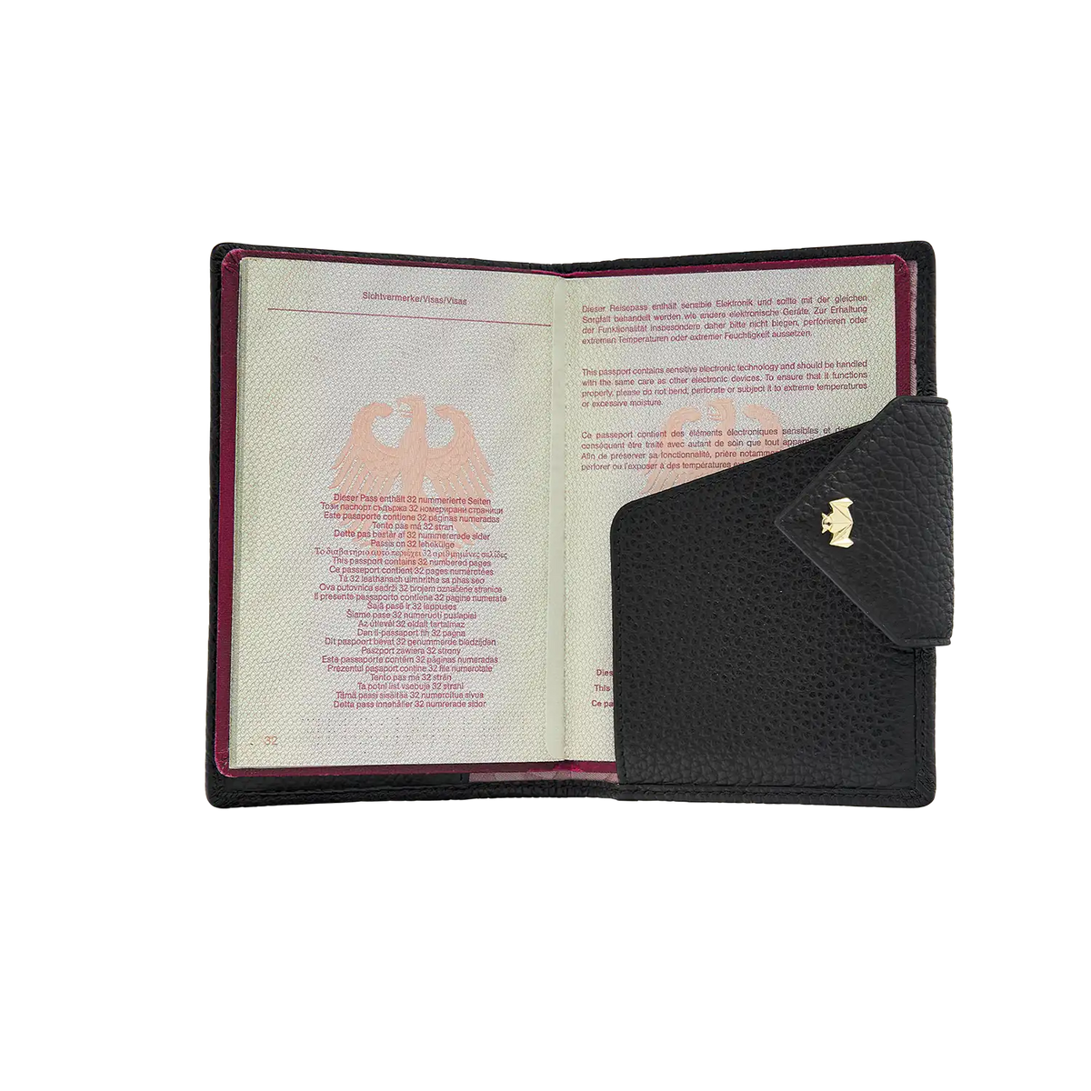 Passport Cover - Board me Baby - schwarz