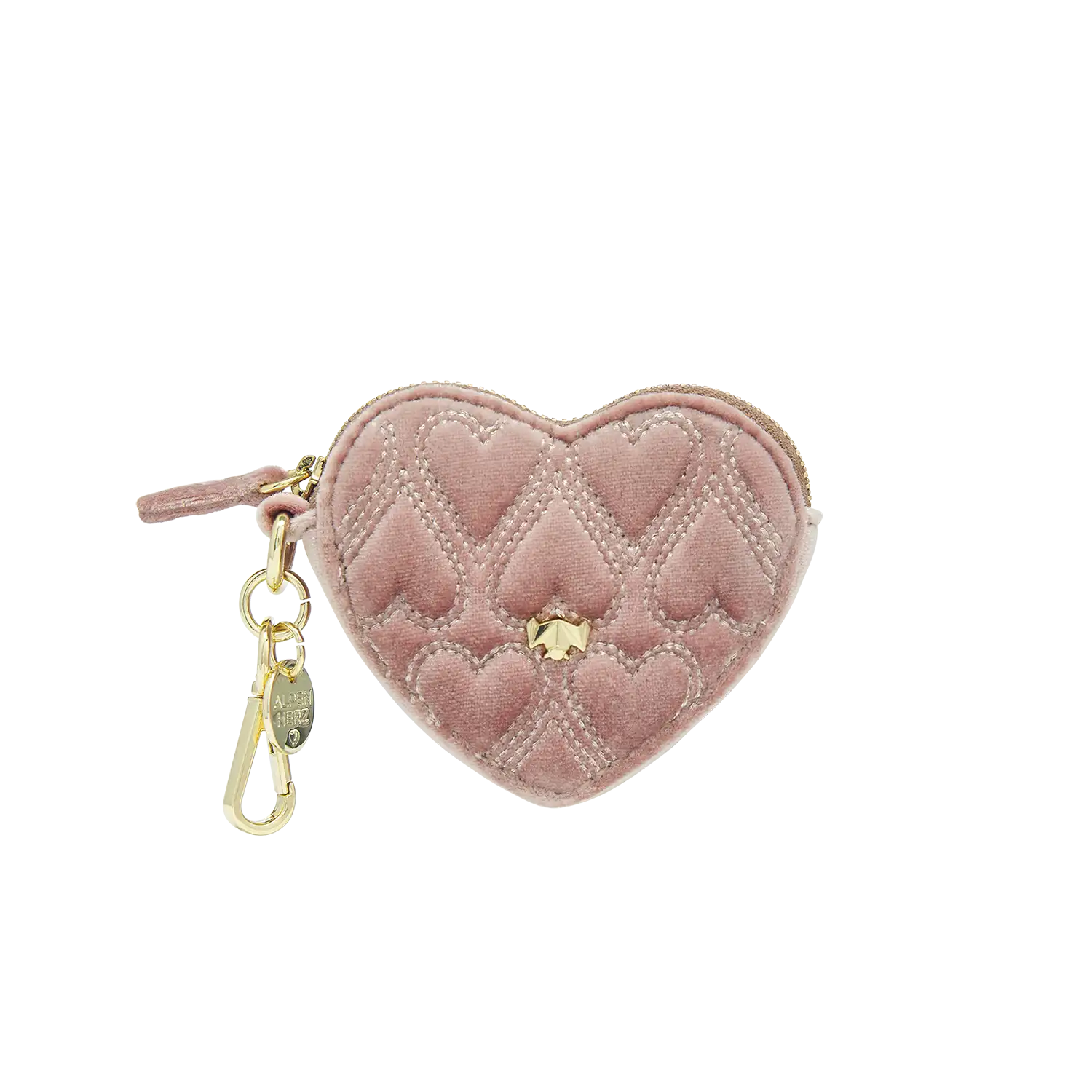 Schluesselanhaenger - Heartbeat - altrosa