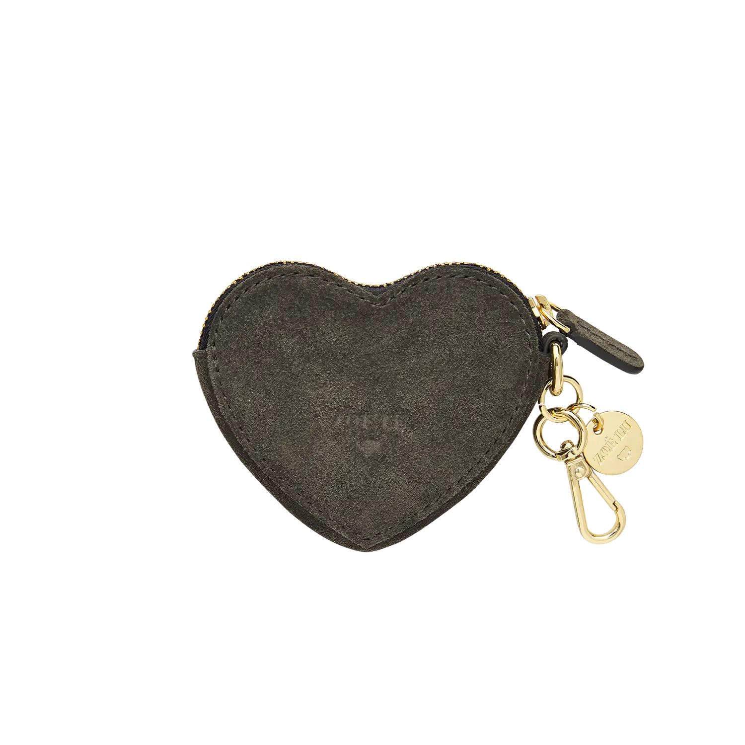 Schluesselanhaenger - Heartbeat - graubraun