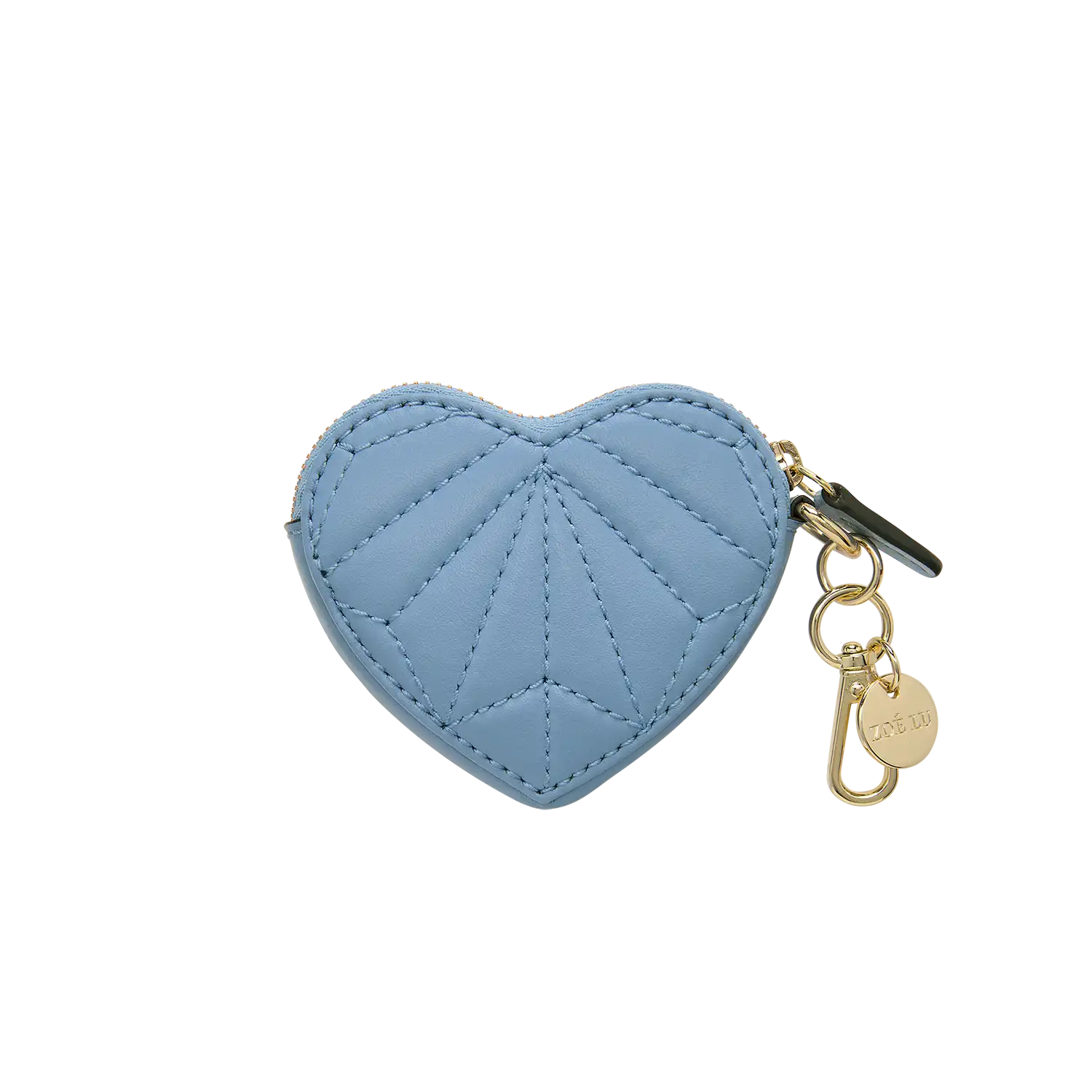 Schluesselanhaenger - Heartbeat - hellblau