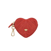 Schluesselanhaenger - Heartbeat - rot velours