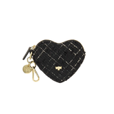 Schluesselanhaenger - Heartbeat - Bouclé schwarz