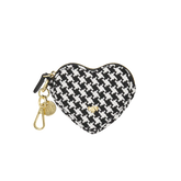 Schluesselanhaenger - Heartbeat - Hahnentritt schwarz-weiß