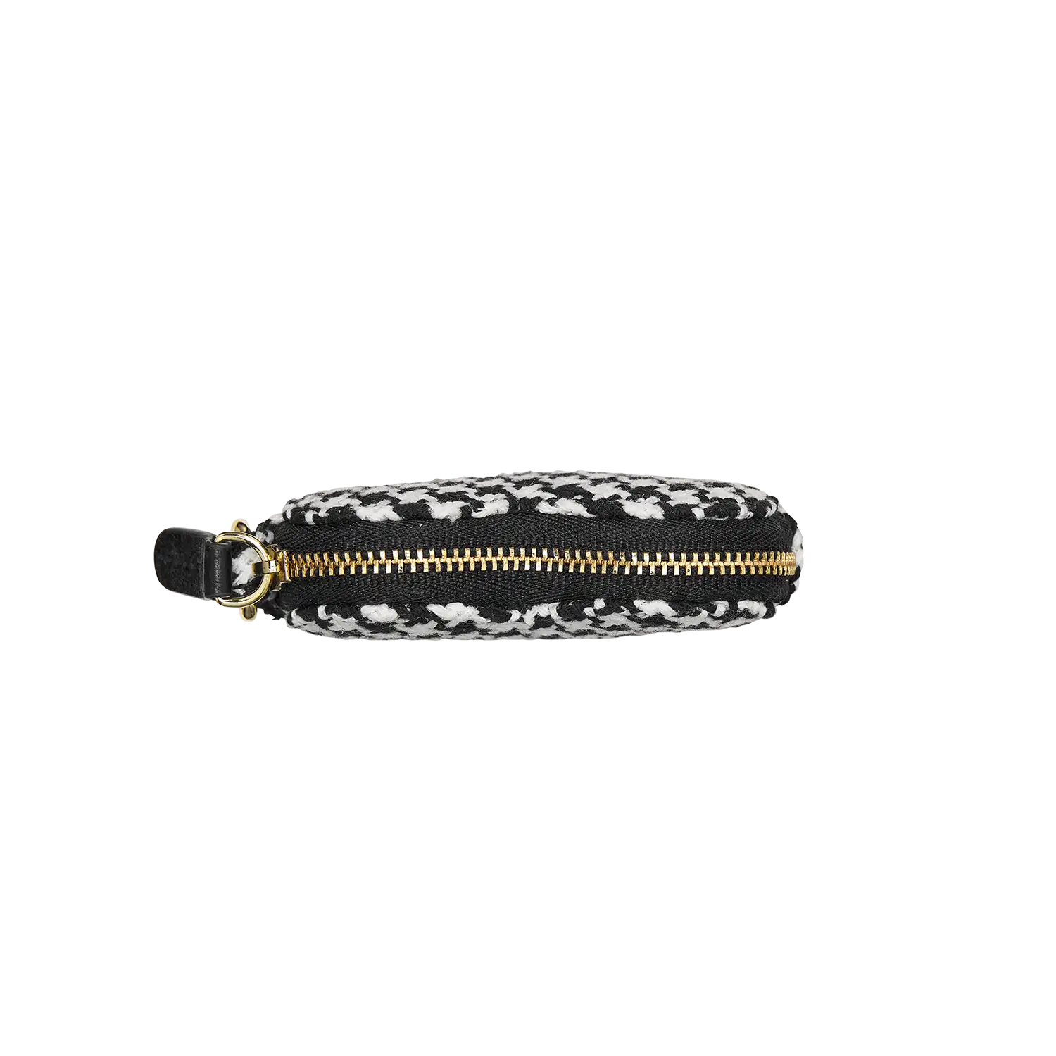 Schluesselanhaenger - Heartbeat - Hahnentritt schwarz-weiß