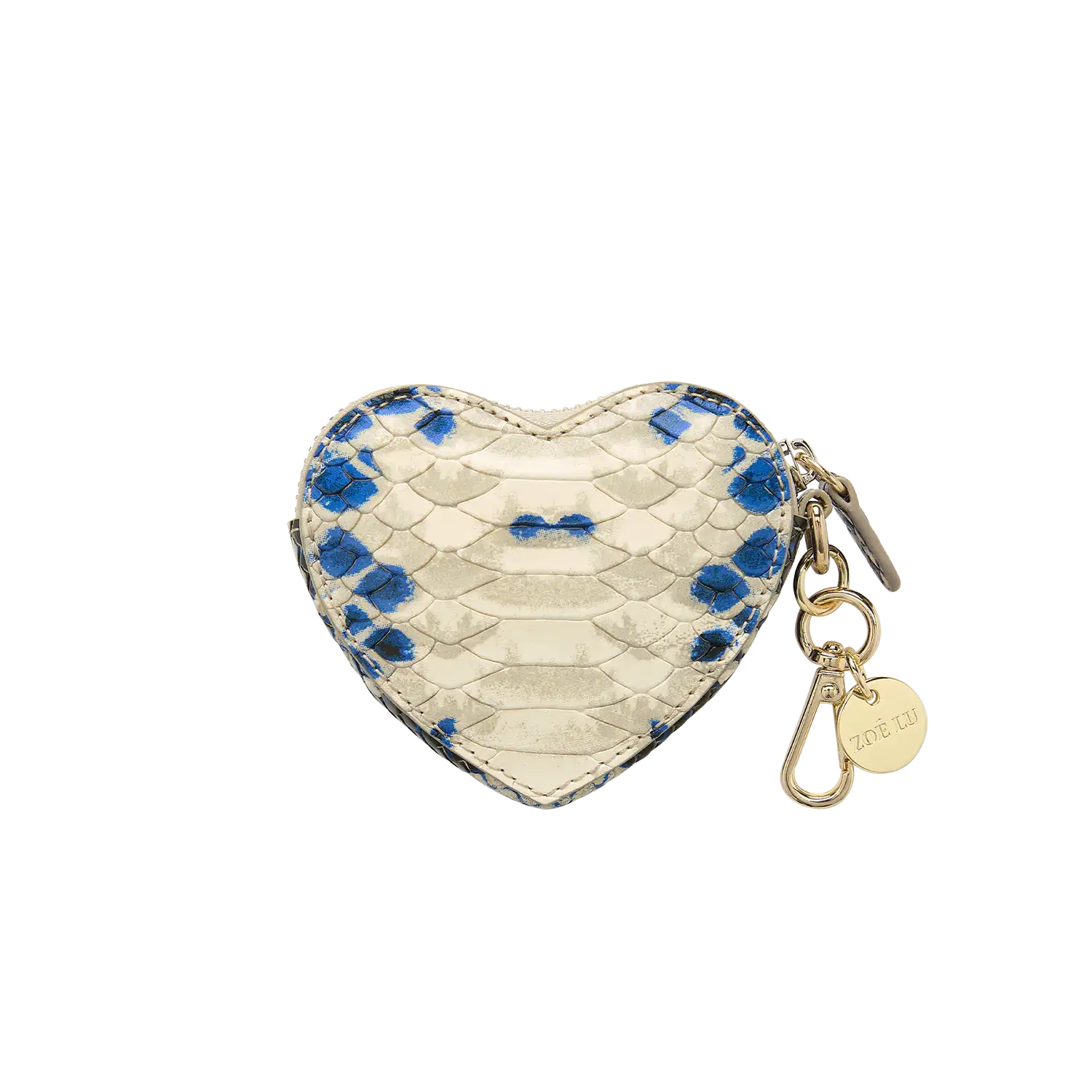 Schlüsselanhänger - Heartbeat - schlange-blau